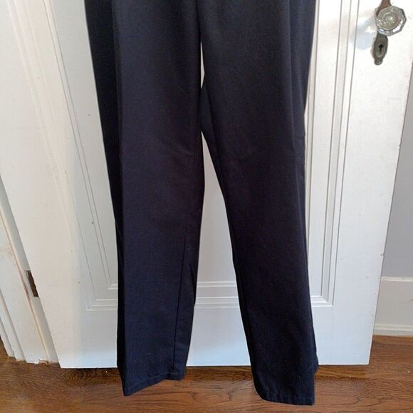 Nautica black cotton pleat front pants - Picture 3 of 8